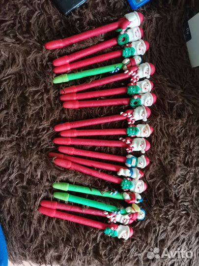 Ручки шариковые новогодние