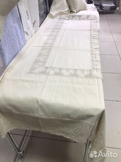 Скатерть салфетки лен
