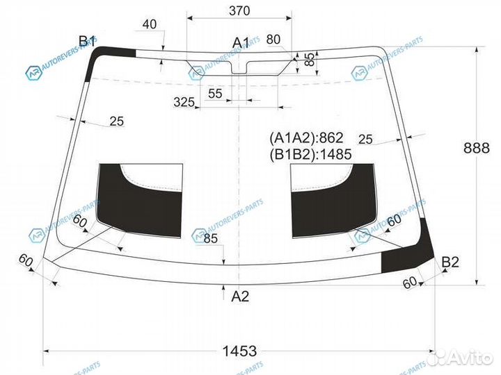 SPG-spectra lfwx Стекло лобовое KIA spectra (Ижевс