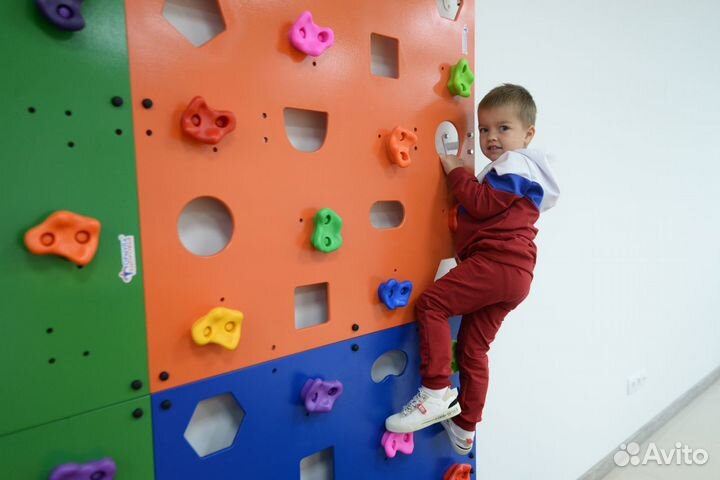 Детские скалодромы настенные 2000х1000 мм