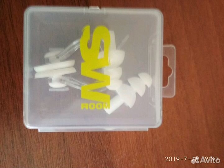 Зажим для носа и беруши набор(новый)