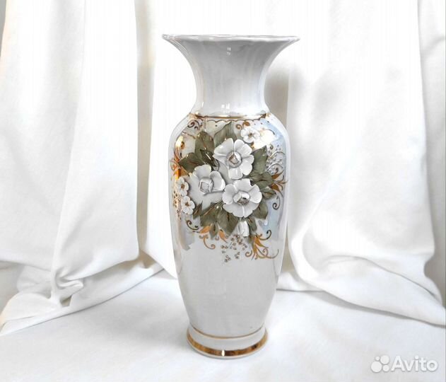 Ваза Кисловодский фарфор Феникс ручная работа