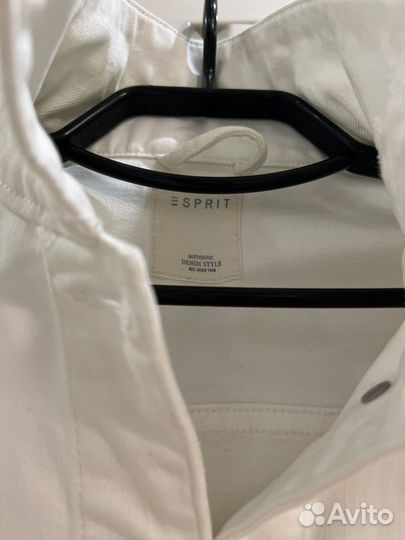 Джинсовая куртка esprit белая оригинал