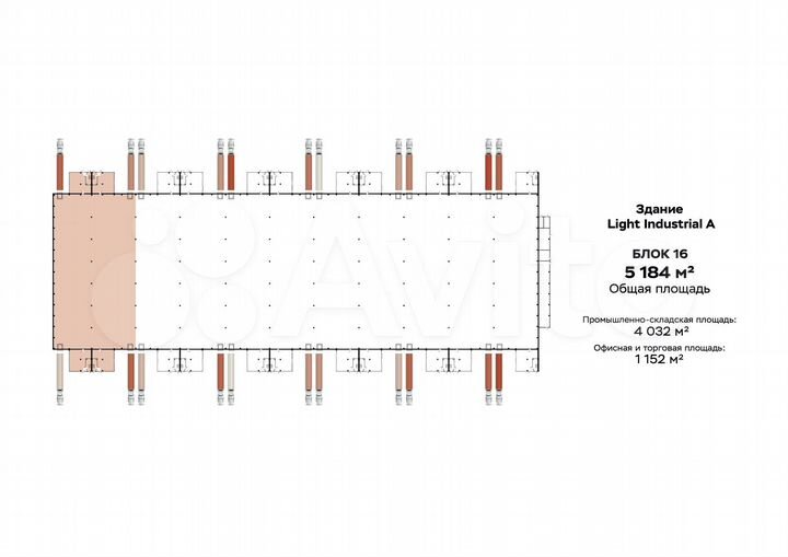 Помещение свободного назначения в продажу, 5184 м²