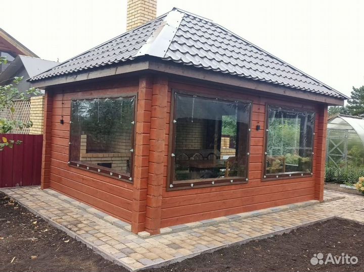 Мягкие окна для беседок / бесплатный замер