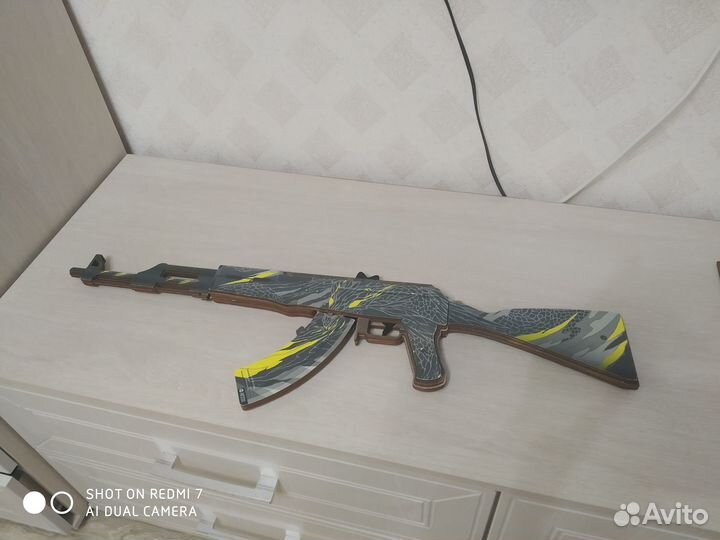 Игрушечный автомат ак47 резинкострел