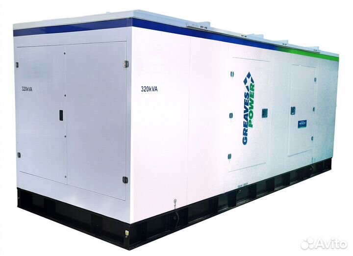 Дизельный генератор 250 кВт в кожухе