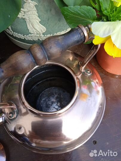 Винтажный Английский медный чайник