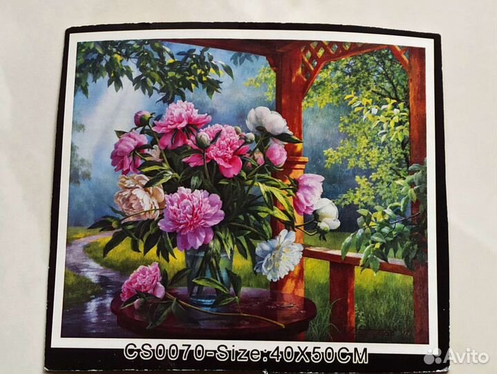 Картина вышитая крестиком ручной работы