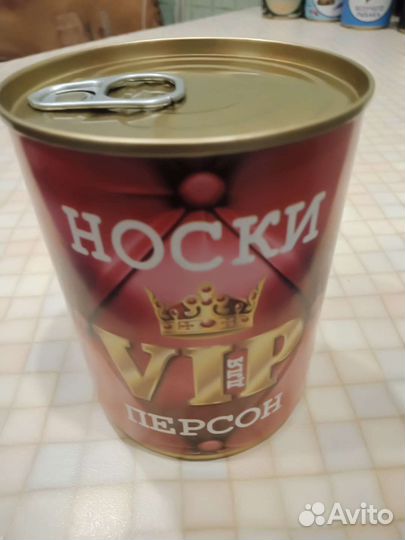 Подарок. Носки в банке