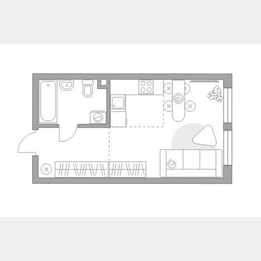 1-к. квартира, 29,5 м², 2/23 эт.