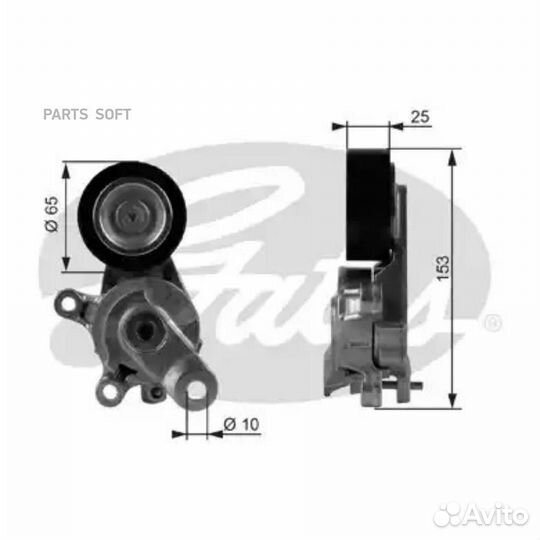 Gates T38209 Ролик натяжной приводного ремня