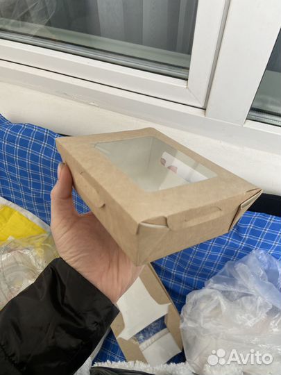 Крафт коробки с окошком