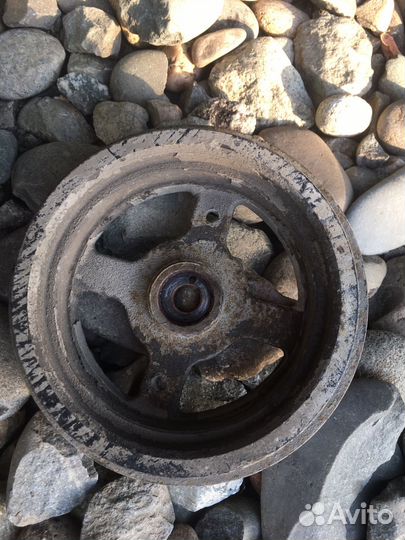 Toyota funcargo шкив коленвала nz под два ремня