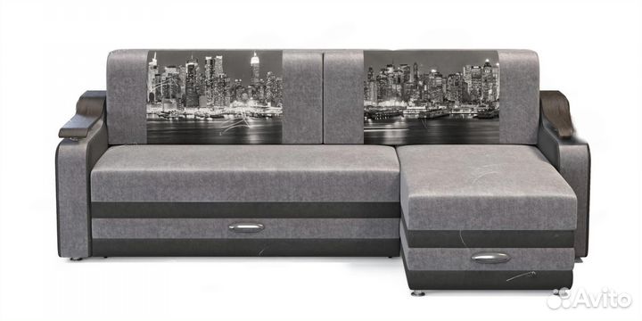 Диван Лидер с оттоманкой