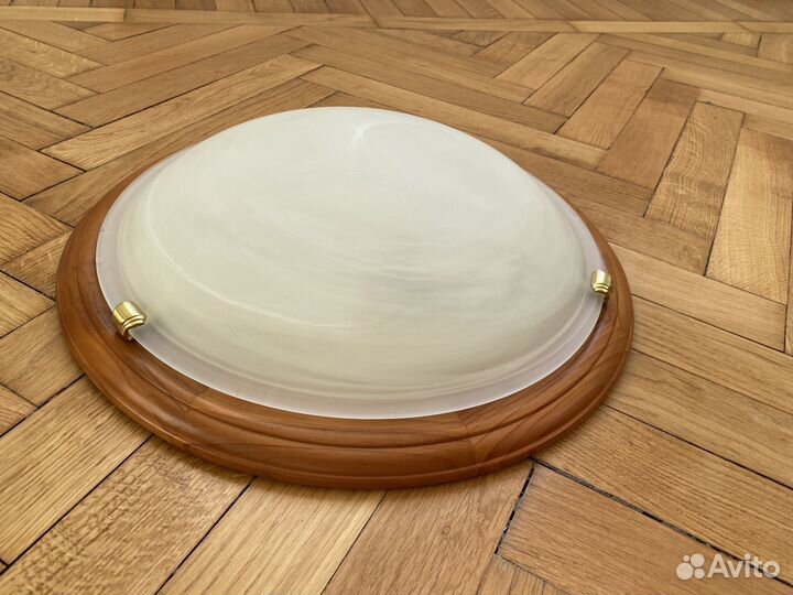 Люстра потолочная натуральное дерево