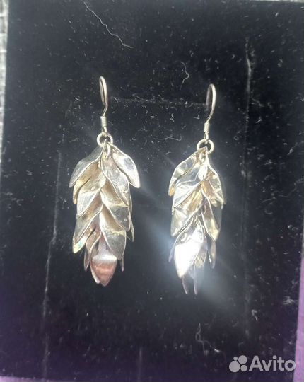Серьги серебро