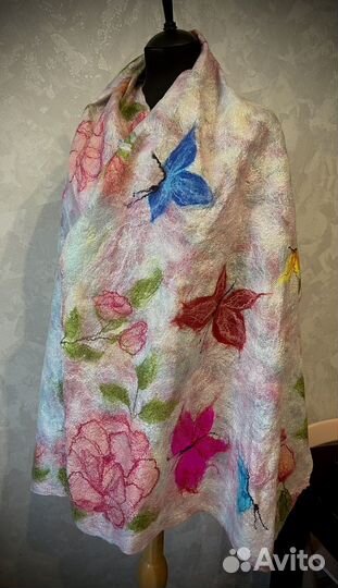 Палантин тонкая шерсть