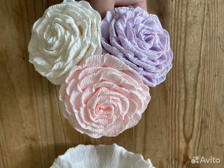 Для Ольги: Цветы из гофрированной бумаги