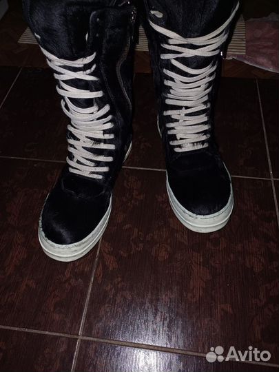 Rick Owens Cargobasket boot