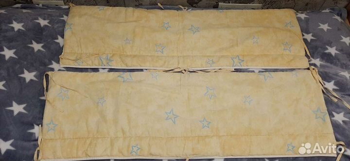 Бортики в кроватку с балдахином