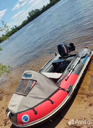 Лодка пвх Stormline Adventure extra с мотором 15