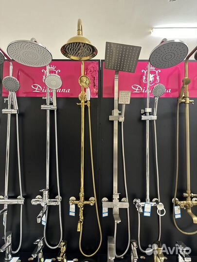 Стойка душевая, тропический душ