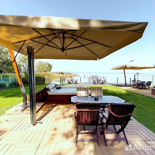 Уличный зонт от дождя. Центральная опора