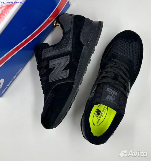 Кроссовки New Balance 574 Black (Арт.28244)