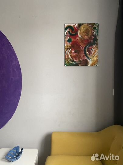 Картина Дюна абстракция 40х60 акрил