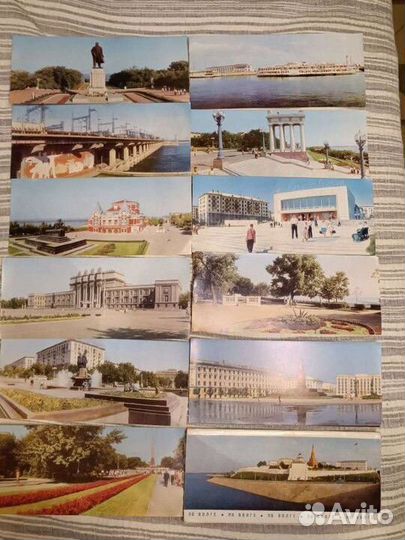 Набор открыток Города на Волге