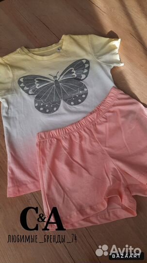 Футболка и шорты для девочки 