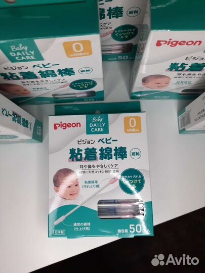 Ватные палочки Pigeon с липким слоем 50 шт