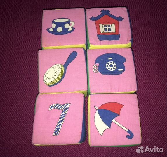 Мягкие кубики для малышей