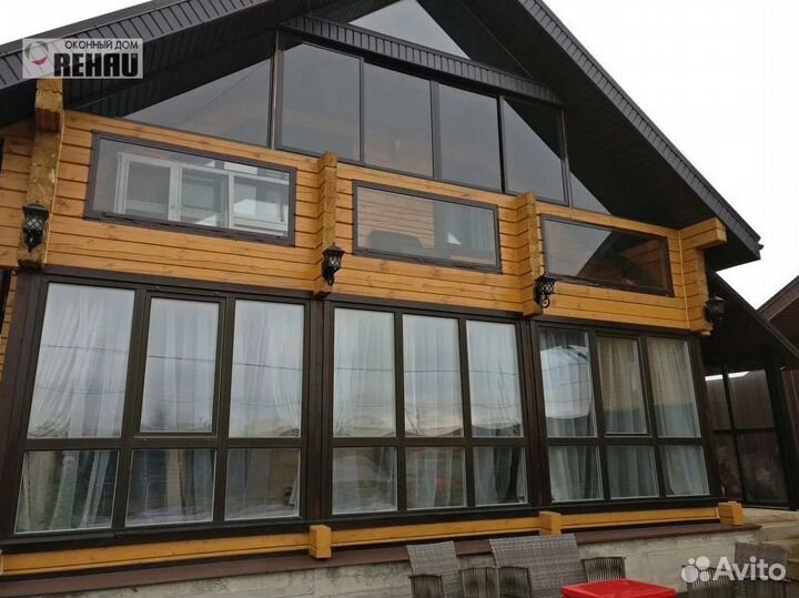 Rehau.Пластиковые окна для коттеджа и дома