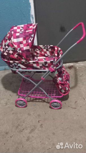 Коляска кукольная с сумочкой