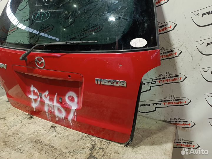 Дверь задняя mazda MPV LW3W LW5W lwew lwfw L08162020F красный, A3E NA6805