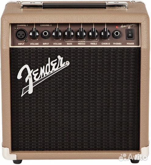 Fender acoustasonic 15 комбоусилитель акустический