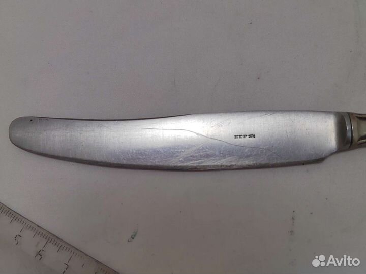 Нож столовый. Серебро 875 проба