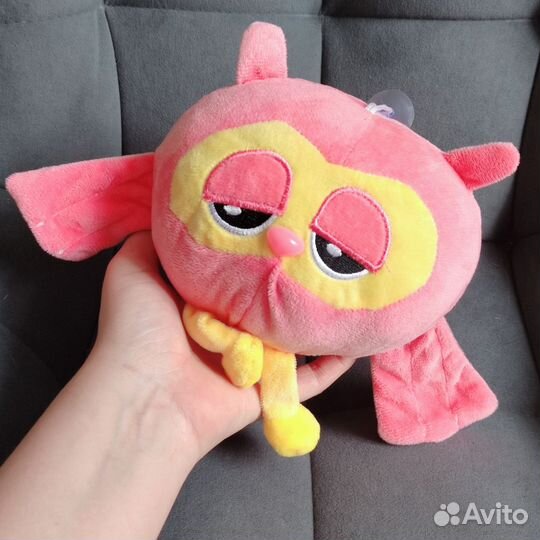 Сова розовая Букля грусть печаль