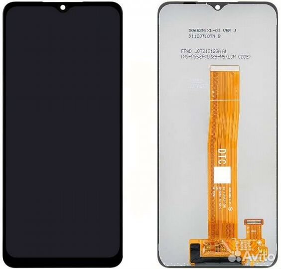 Дисплей для Samsung Galaxy A12 (A125F) Черный - OR