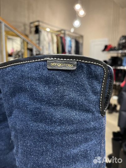 Сапоги ботфорты Sergio Rossi 37 Италии, деми