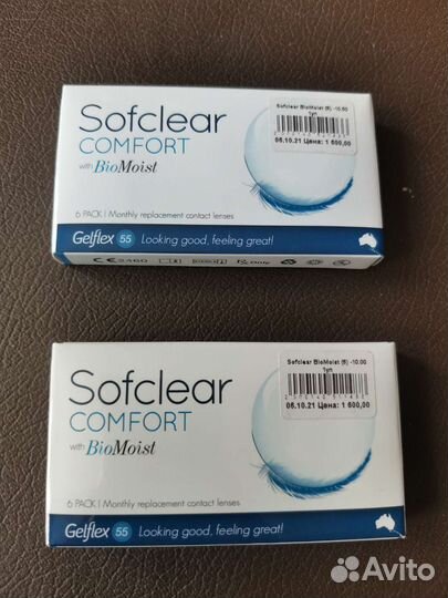 Линзы контактные Sofclear Comfort - 10,10,5