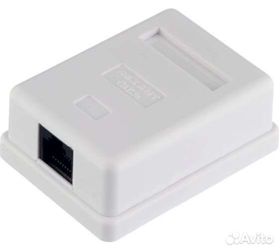 Pозетка компьютерная rj45 и rj11 накладная Rexant