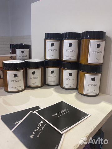 By kaori Парфюмированные свечи, крем