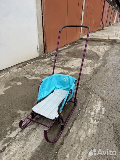 Санки с колесиками