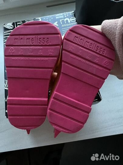 Резиновые сапоги mini melissa 20rus