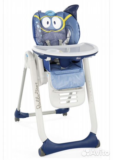 Стульчик для кормления чикко полли 2 старт акула