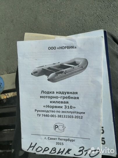 Надувная лодка с мотором