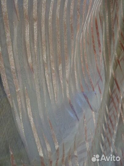 Тюль розовая